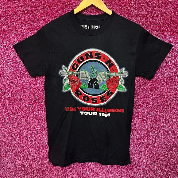 Guns N’ Roses Use Your Illusion Tour 1991 Rock Band Tee S - Picture 1 of 4